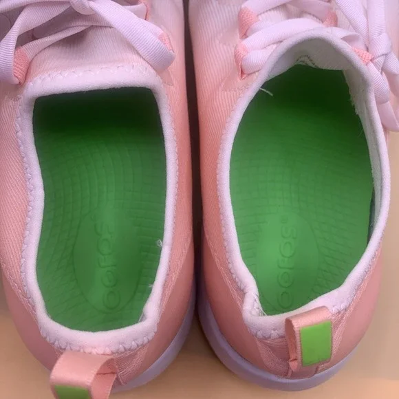 Oofos OOmg Sport LS Low Women's Blush Pink Recovery Sneakers - Size US 7 - Picture 8 of 9